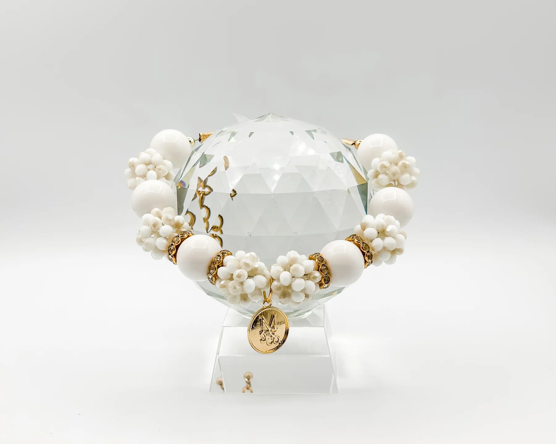 Non-toxic pet clothes"Pearl Crystals" Necklace