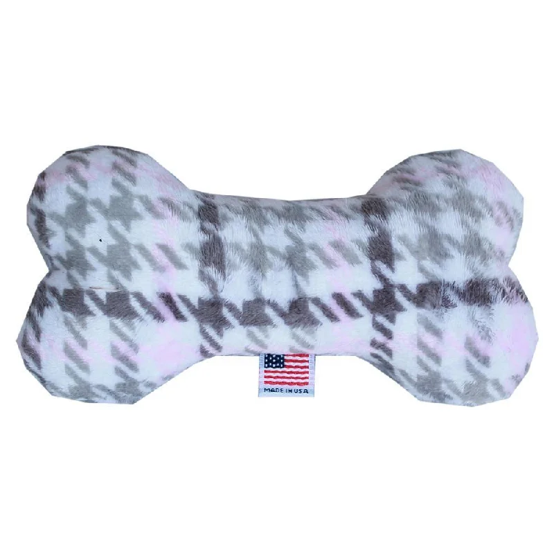 - Precautions for using pet toysPlush Bone Dog Toy Pink Plaid