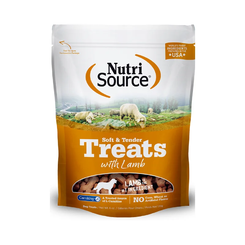  -High-fiber dog foodNutrisource Lamb Soft & Tender Dog Treats