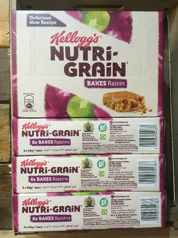 - Organic cotton dog bibs24x Kellogg's Nutri-Grain Breakfast Bakes Raisin (4 Packs of 6x45g)