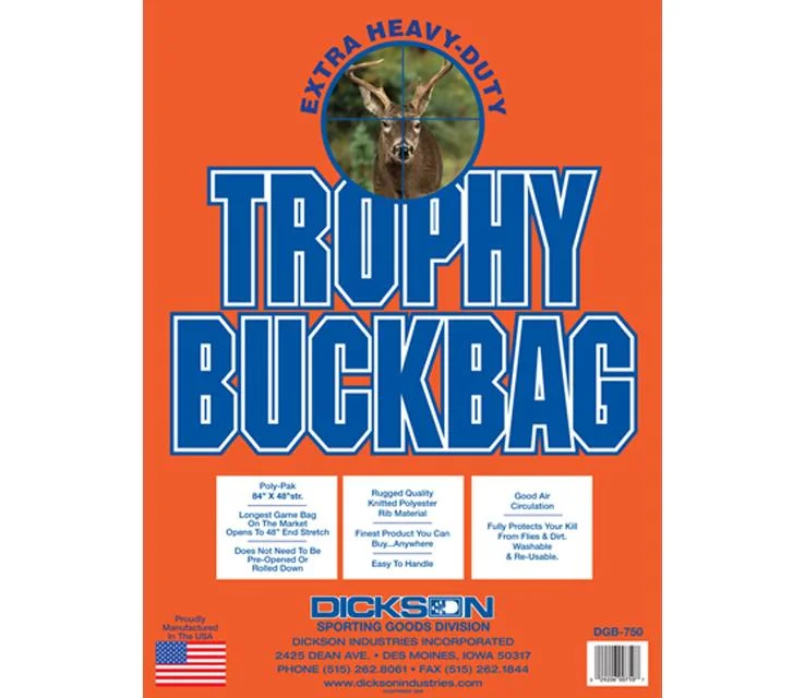  -Explosion-proof leash FOR LARGE dogsDickson Trophy Buckbag Poly-Pak