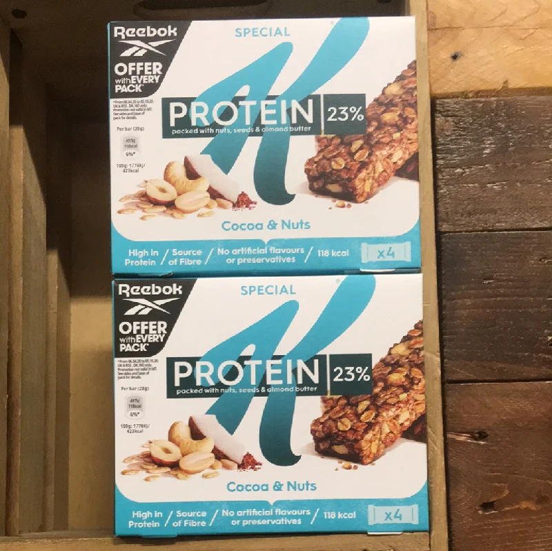 - Parrot climbing and standing wooden frame20x Kellogg's Special K Protein Bars with Nuts, Seeds & Almond Butter (5 Packs of 4x28g) - Parrot climbing and standing wooden frame20x Kellogg's Special K Protein Bars with Nuts, Seeds & Almond Butter (5 Packs of 4x28g)