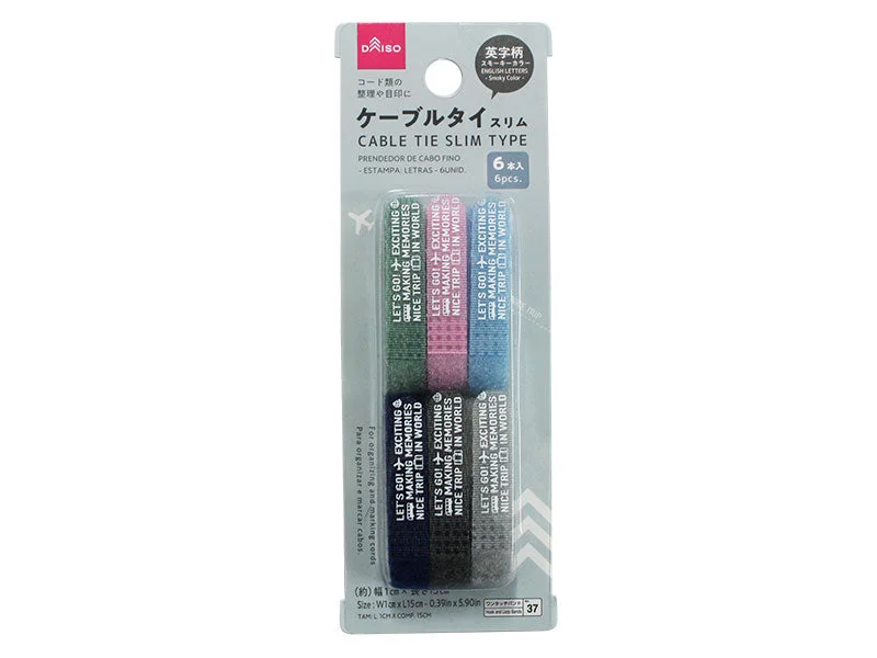  -Anti-scratch sofa protective coverCable Tie Slim English Letters Smoky Color