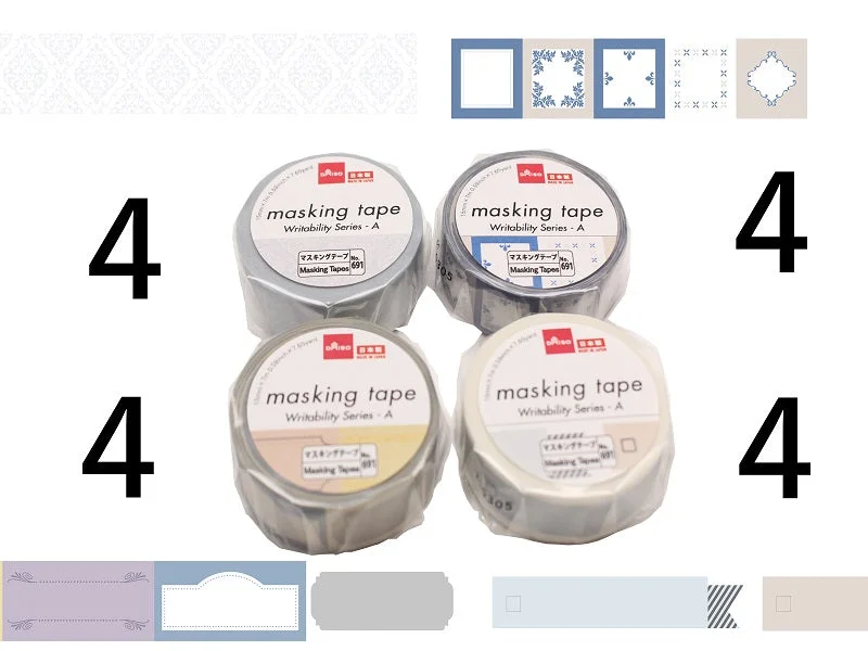 - Organic cotton dog bibsMasking Tape -Writability Series - A-