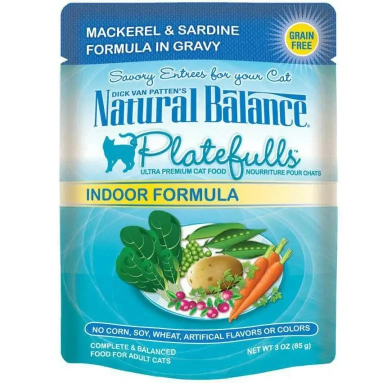 - Rabbit grass rack to prevent waste food boxNatural Balance Pet Foods Platefulls Indoor Mackerel & Sardine Formula in Gravy Cat Wet Food 3 oz, - Rabbit grass rack to prevent waste food boxNatural Balance Pet Foods Platefulls Indoor Mackerel & Sardine Formula in Gravy Cat Wet Food 3 oz,