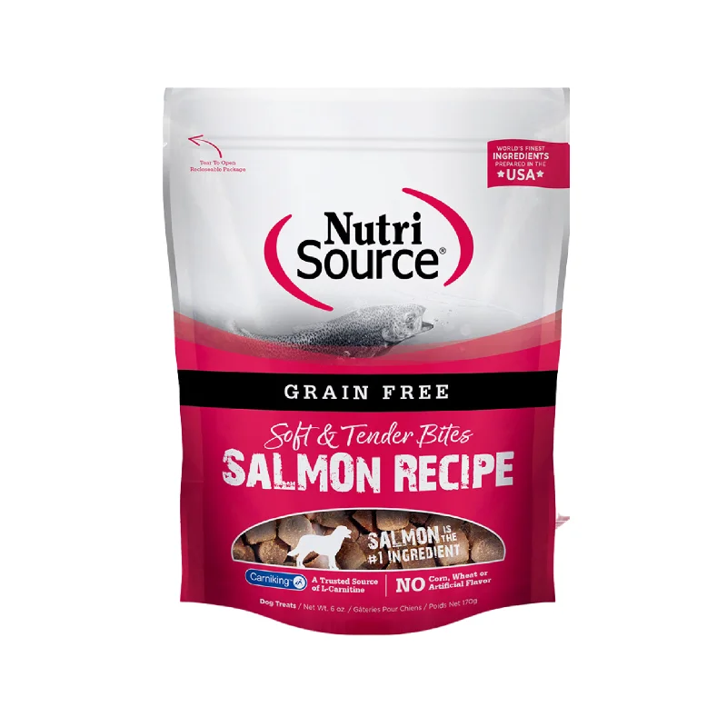 -Chicken-flavored dog foodNutrisource Grain Free Salmon Soft & Tender Bites Dog Treats -Chicken-flavored dog foodNutrisource Grain Free Salmon Soft & Tender Bites Dog Treats