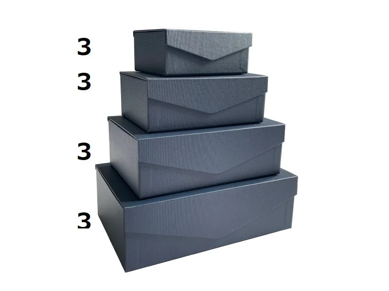 - Winter dog thick down jacketPaper Box With Lid -4 Sizes - Rectangular - Navy-