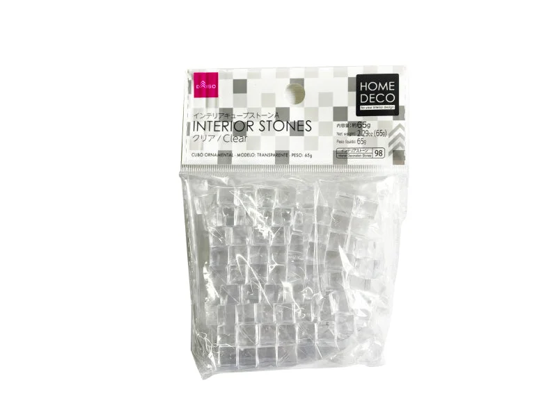 - ​​Pet toys under    yuanInterior Cube Stone -A - Transparent - 65G - 2.29Oz-