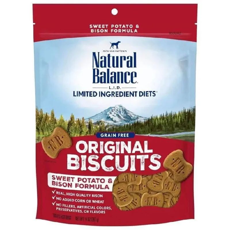 - Foldable and portable cat bagNatural Balance Pet Foods L.I.T. Sweet Potato & Bison Original Biscuits Dog Treats - Foldable and portable cat bagNatural Balance Pet Foods L.I.T. Sweet Potato & Bison Original Biscuits Dog Treats