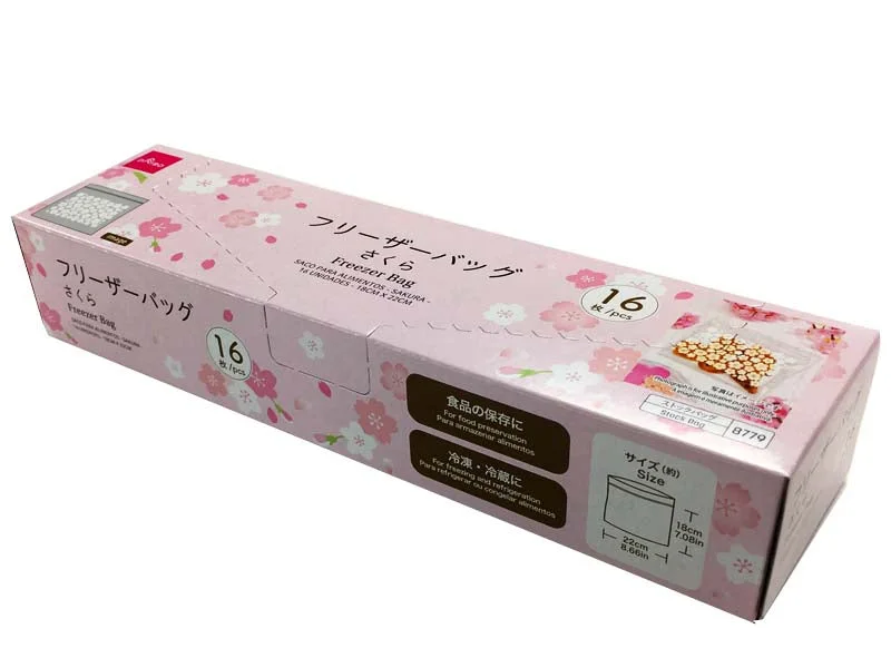 - Parrot climbing and standing wooden frameFreezer Bag - Cherry Blossom - 16Pcs - 7.08In X 8.66In - 18Cm X 22Cm - - Parrot climbing and standing wooden frameFreezer Bag - Cherry Blossom - 16Pcs - 7.08In X 8.66In - 18Cm X 22Cm -