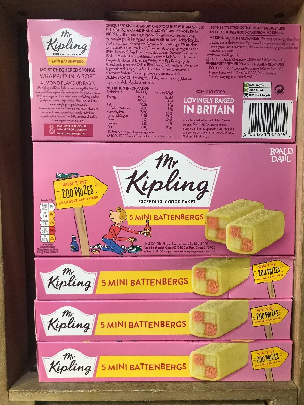 - Solid wood cat climbing frame customized25x Mr Kipling Mini Battenbergs (5x 5 Cakes)