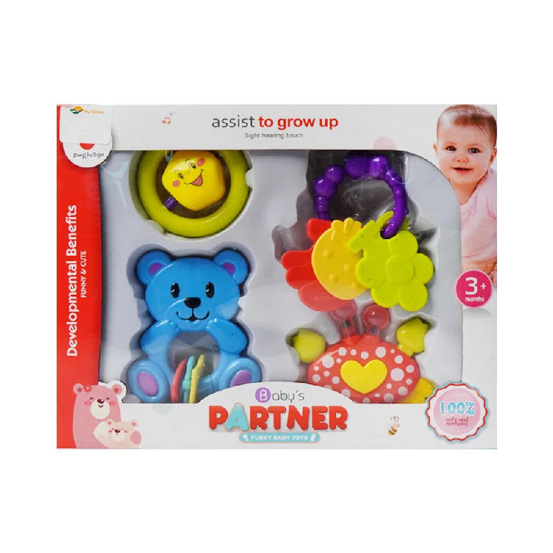 - Teething and chewing toys for puppiesC320-3 BABY RATTLE 4PC SET A.I