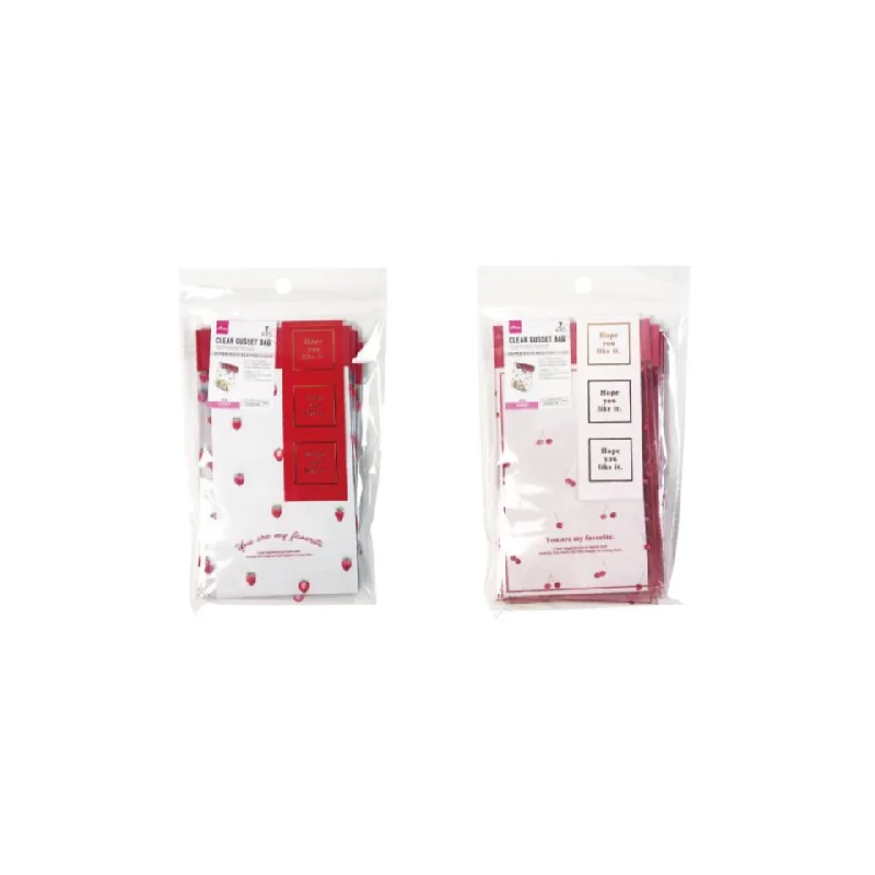 - Dog heart rate monitoring collarClear Gusset Bags Cherry Berry with Sticker