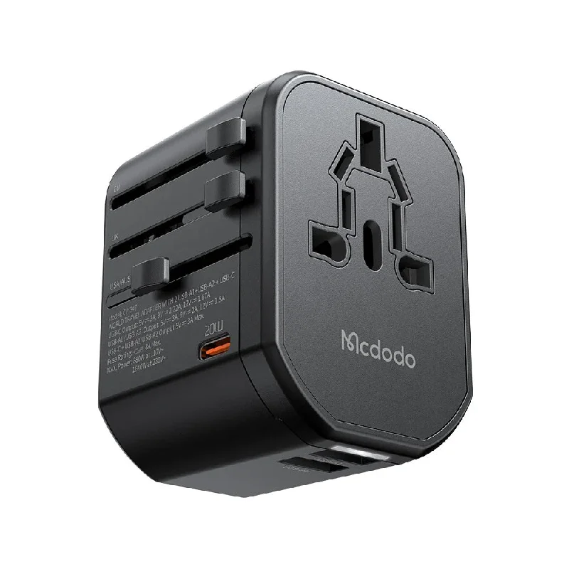 - Air box TSA certified check-in20W PD Fast Charging Universal Travel Adapter