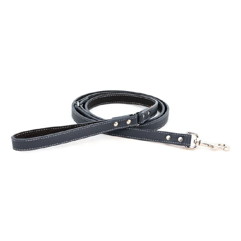  . **Dog raincoat is waterproof and windproof**Tuscan Leather Dog Leash Slate Grey