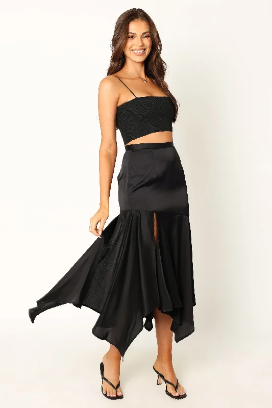 - Deodorizing cat litter tofu litterJair Midi Skirt - Black