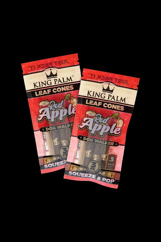 -Anti-scratch sofa protective coverKing Palm Dogwalker Size Red Apple Flavored Palm Leaf Cones - 2 Packs of 3 -Anti-scratch sofa protective coverKing Palm Dogwalker Size Red Apple Flavored Palm Leaf Cones - 2 Packs of 3