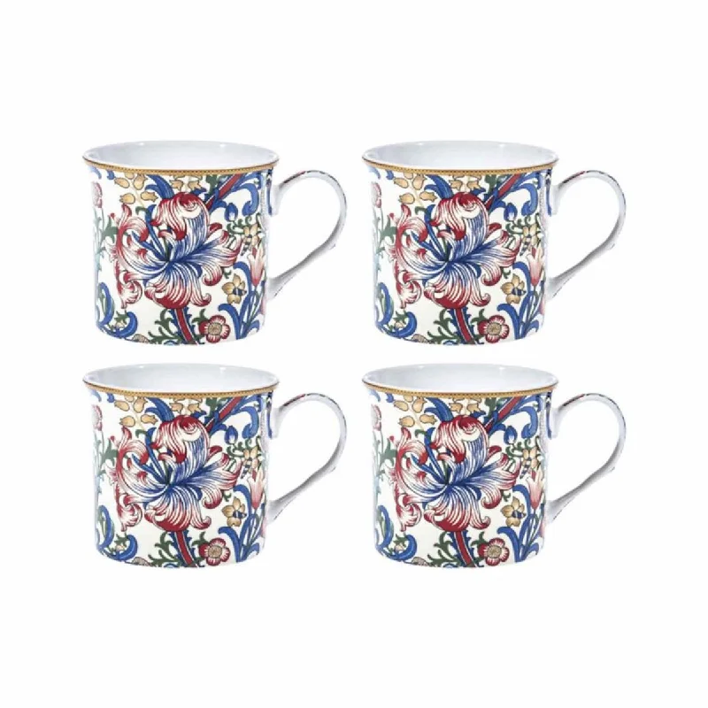 -Anti-scratch scratching board AND cat bed in oneNostalgic Ceramics Morris Lily Mugs 320ml (Set of 4) -Anti-scratch scratching board AND cat bed in oneNostalgic Ceramics Morris Lily Mugs 320ml (Set of 4)