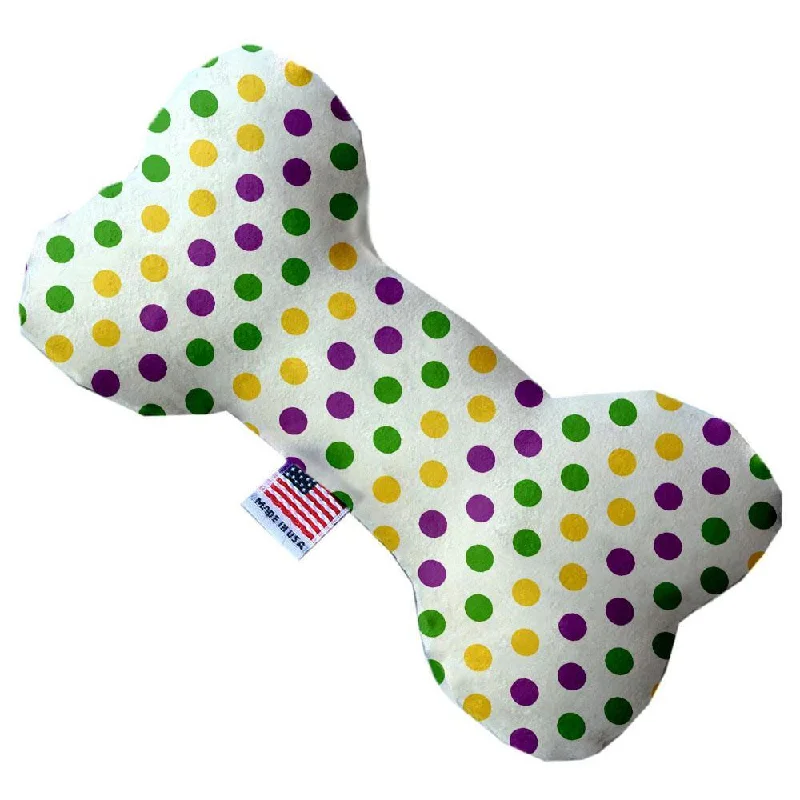 - Pet toy safety reviewsPlush Bone Dog Toy Mardi Gras Polka Dots