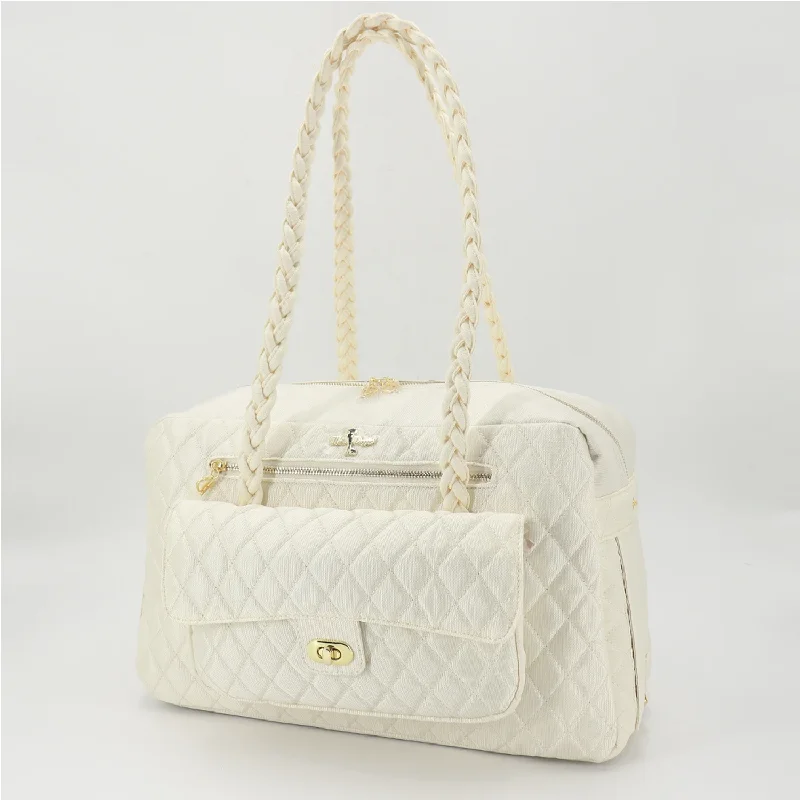 Focus on health and safety:Porsha Dog Carrier: Cream