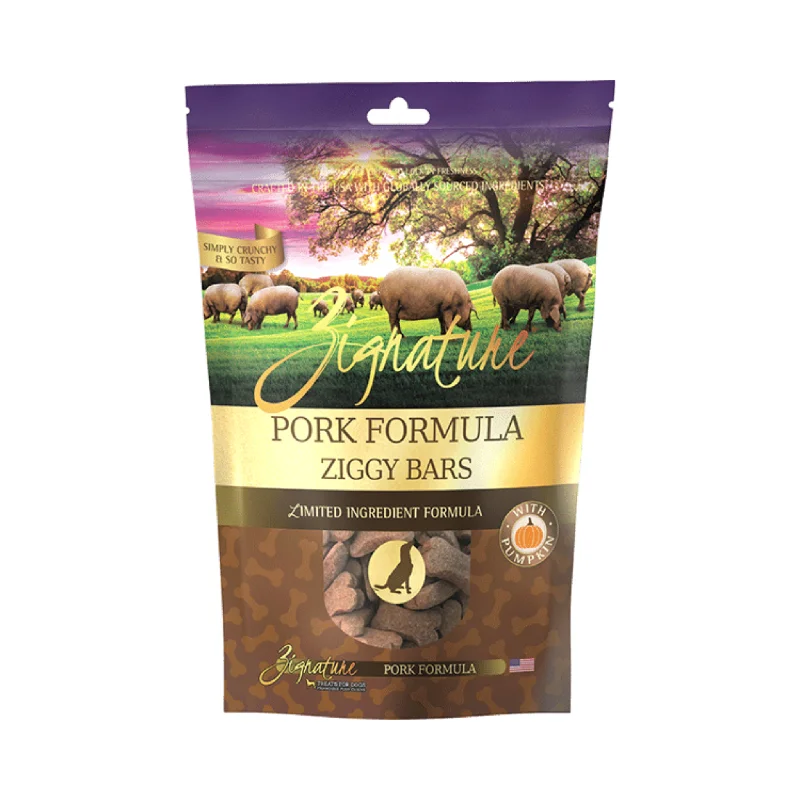- Gastrointestinal conditioning dog foodZignature Pork Ziggy Bars Biscuit Dog Treats
