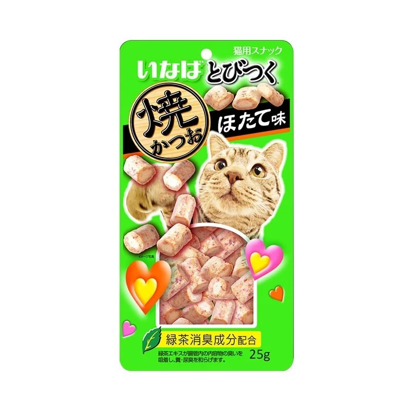    - Senior cat food  Ciao Soft Bit Mix Skipjack Tuna & Chicken Fillet With Scallop & Grilled Bonito Cat Treats