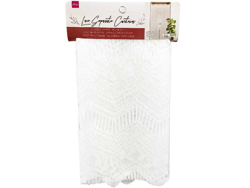 - Dog anti-slip matLace Separate Curtain - White - 1.41Ft X 1.64Yd - 43Cm X 150Cm -