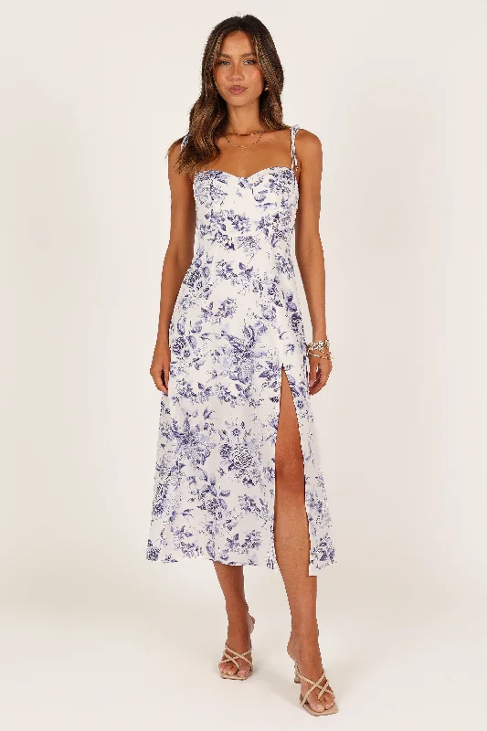 - Air box TSA certified check-inAzelia Dress - Blue Floral