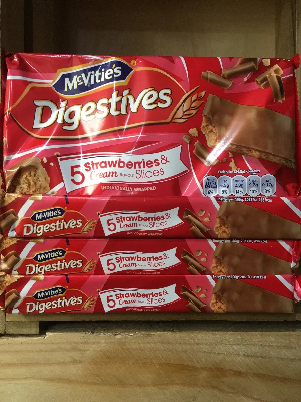 - Dog disposable foam shower gel20x McVitie's Digestives Strawberries & Cream Flavour (4x 5 Slices) - Dog disposable foam shower gel20x McVitie's Digestives Strawberries & Cream Flavour (4x 5 Slices)