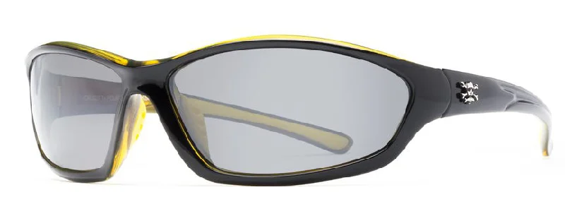 Shiny Black/Silver Mirror Lens