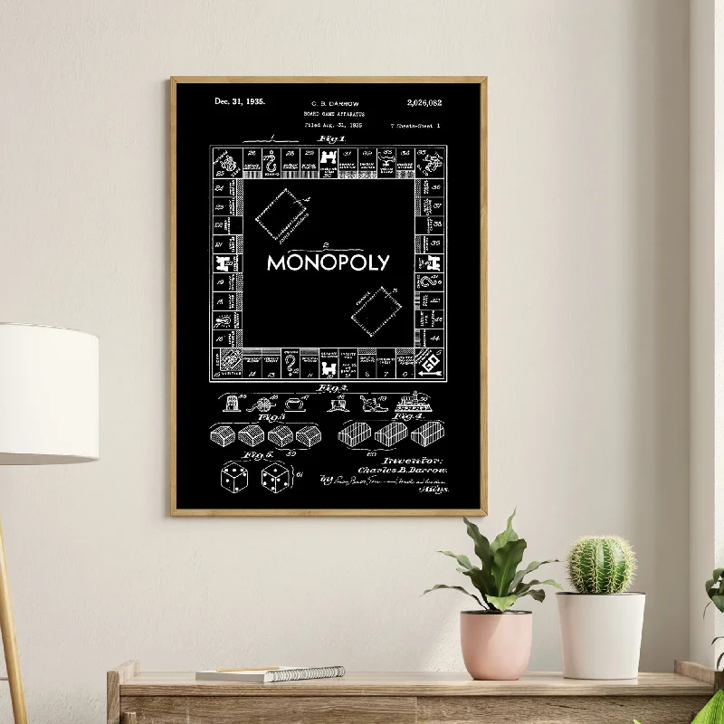- Pet fence foldable indoorMonopoly Canvas Patent Print