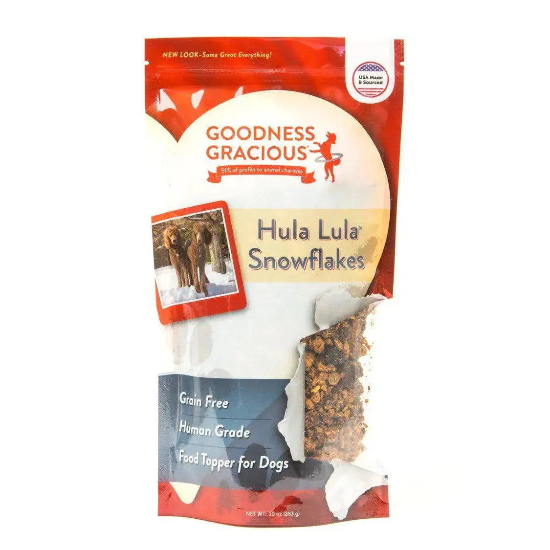 - Cat anti-jump window safety netGoodness Gracious Hula Lula Snowflakes Food Topper For Dogs