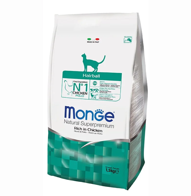 - Cat food for picky eaters Monge Superpremium Natural Dry Cat Food - Hairball (1.5kg) - Cat food for picky eaters Monge Superpremium Natural Dry Cat Food - Hairball (1.5kg)