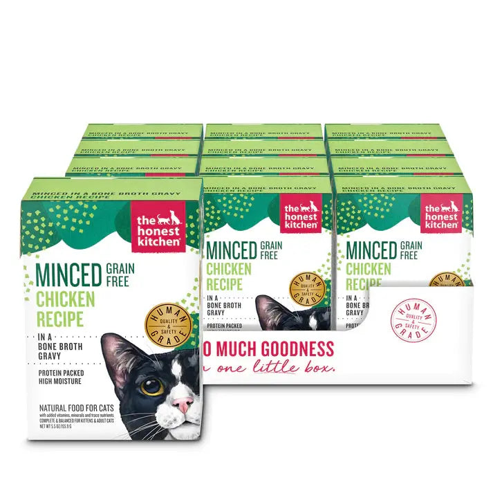 - Pet monitor with cameraThe Honest Kitchen Grain Free Minced Chicken in Bone Broth Gravy Wet Cat Food 12/5.5oz - Pet monitor with cameraThe Honest Kitchen Grain Free Minced Chicken in Bone Broth Gravy Wet Cat Food 12/5.5oz