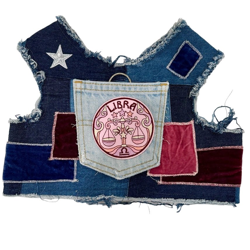 Pet anti-flea collarAstrological Expressions Libra Up-Cycled Harness