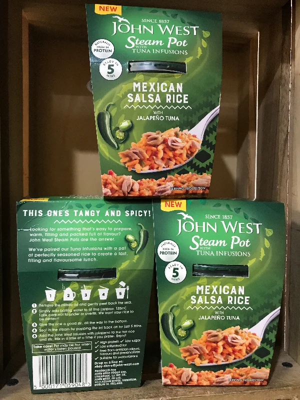 - Degradable pet feces bag3x John West Steam Pot with Tuna Infusions (3x140g)