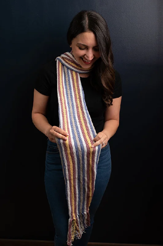 - Car dog seat beltClarabelle Striped Scarf (Knit)