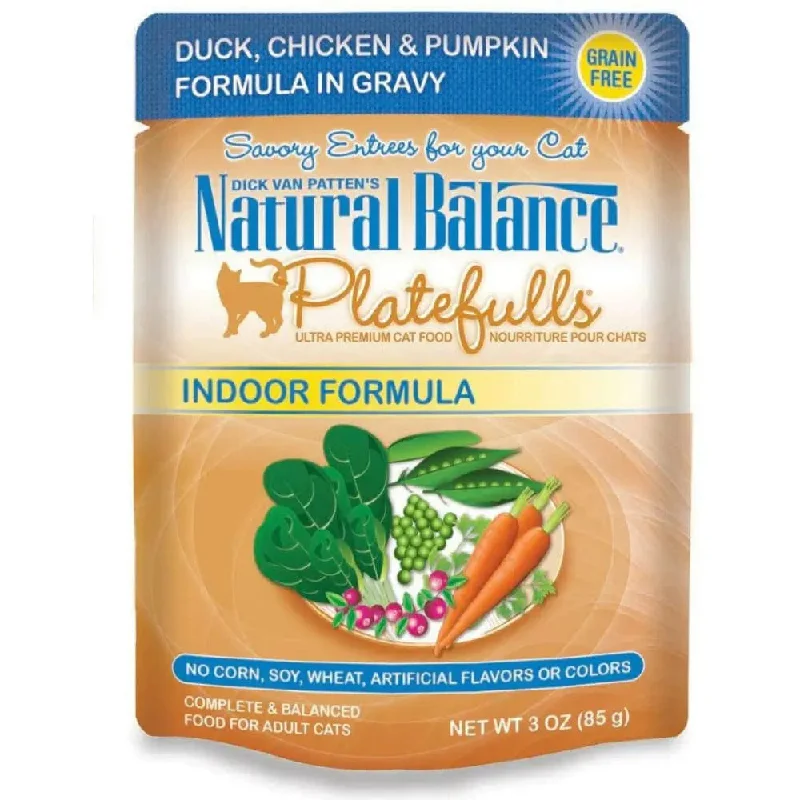 - Pet vitamin complex nutrition tabletsNatural Balance Pet Foods Platefulls Indoor Duck, Chicken & Pumpkin in Gravy Cat Wet Food 3 oz, 24 - Pet vitamin complex nutrition tabletsNatural Balance Pet Foods Platefulls Indoor Duck, Chicken & Pumpkin in Gravy Cat Wet Food 3 oz, 24