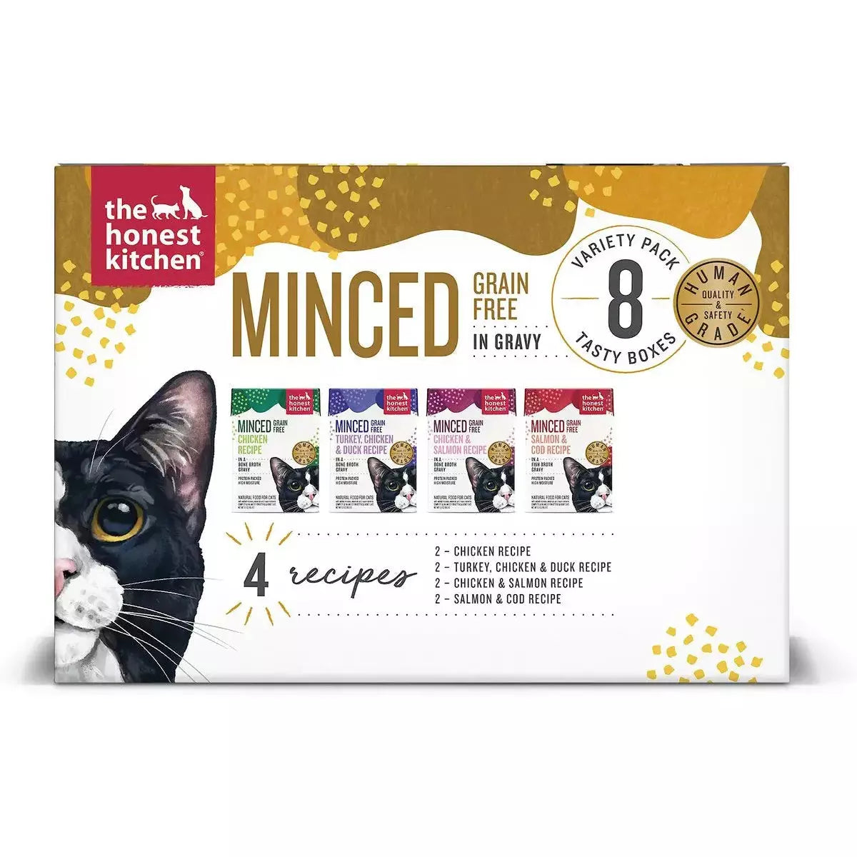 -Anti-scratch sofa protective coverThe Honest Kitchen Grain Free Minced in Bone Broth Gravy Wet Cat Food Variety Pack, 8/5.5oz -Anti-scratch sofa protective coverThe Honest Kitchen Grain Free Minced in Bone Broth Gravy Wet Cat Food Variety Pack, 8/5.5oz
