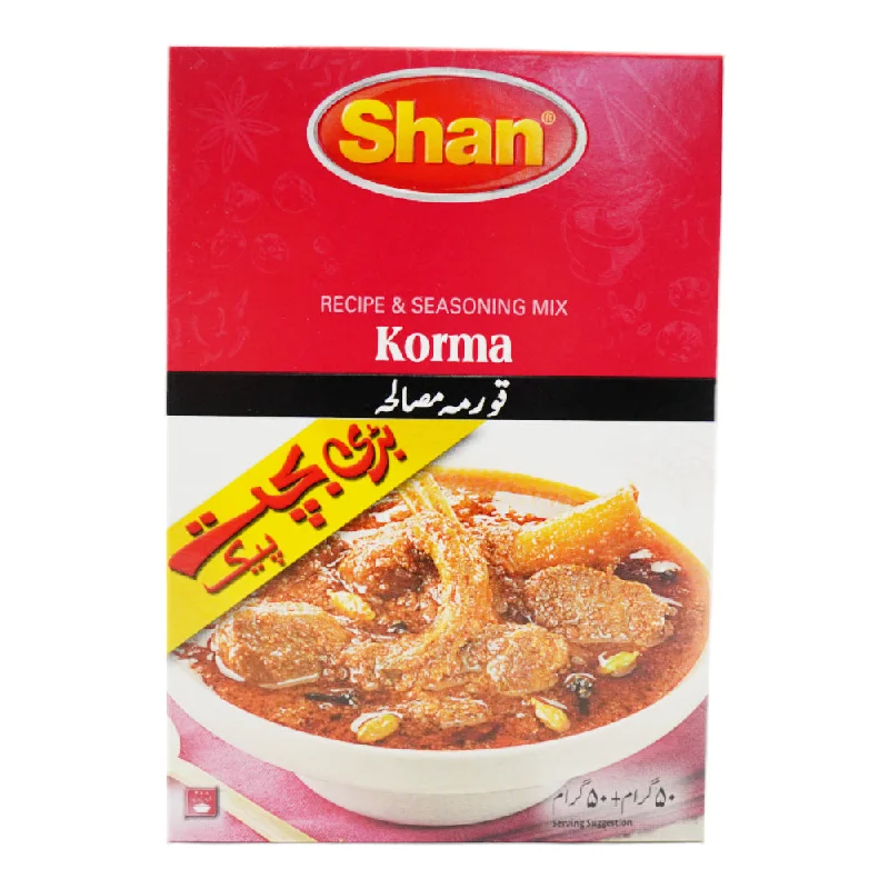 ---SHAN KORMA MASALA ECONOMY PACK 100 GM
