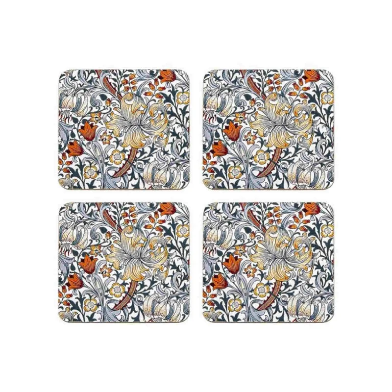 - ​​Christmas pet Christmas clothingNostalgic Blue Lily Coasters Set of 4