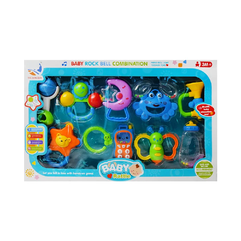 - Air box TSA certified check-in555-8 BABY RATTLE SET 10PC A.I