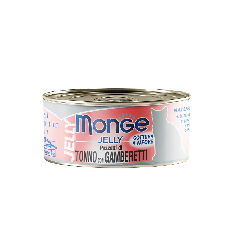 - Cat food for spayed/neutered cats Monge Cat Canned Food - Jelly Yellowfin Tuna With Shrimp (80g) - Cat food for spayed/neutered cats Monge Cat Canned Food - Jelly Yellowfin Tuna With Shrimp (80g)
