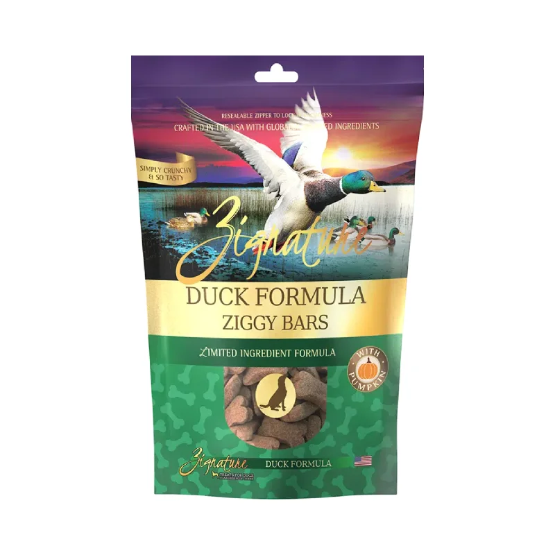- Food for sterilized dogsZignature Duck Ziggy Bars Biscuit Dog Treats