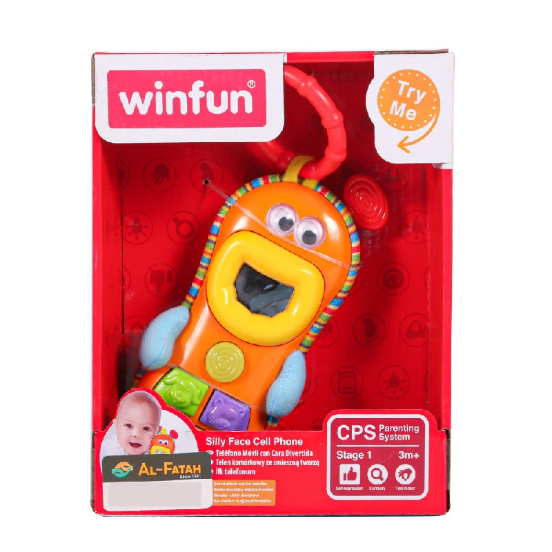 - Parrot climbing and standing wooden frame0608 WINFUN SILY FACE CELL PHONE
