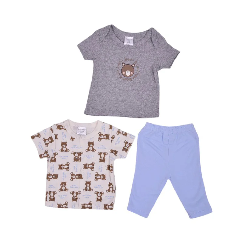 - Rabbit grass rack to prevent waste food boxBOYS S/S 3PC PAJAMA SUIT MZW-25 0-3M 247-031 THAI - Rabbit grass rack to prevent waste food boxBOYS S/S 3PC PAJAMA SUIT MZW-25 0-3M 247-031 THAI