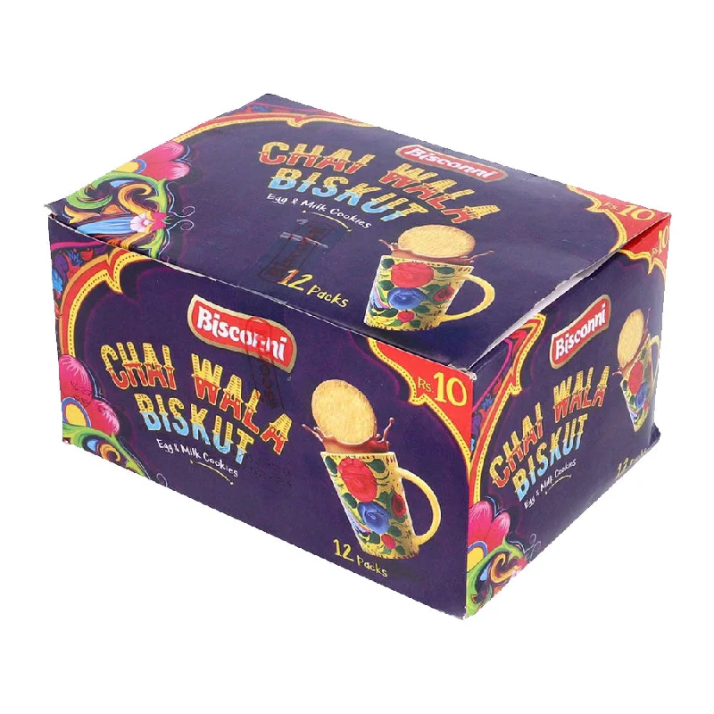 ---BISCONNI CHAI WALA BISKUT EGG & MILK COOKIES 39.6 GM-BOX