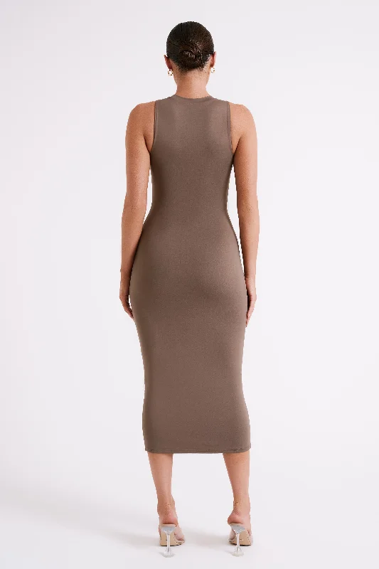 Jill Sleeveless Tank Midi Dress - Coco Jill Sleeveless Tank Midi Dress - Coco