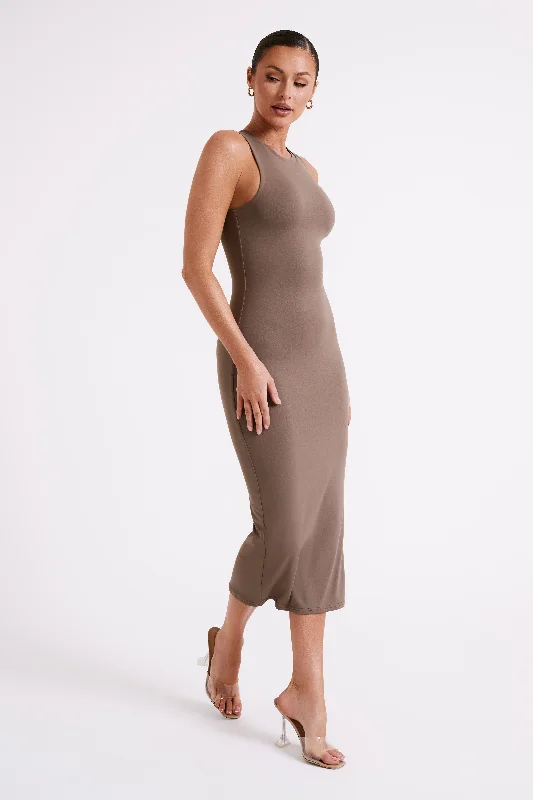 Jill Sleeveless Tank Midi Dress - Coco Jill Sleeveless Tank Midi Dress - Coco