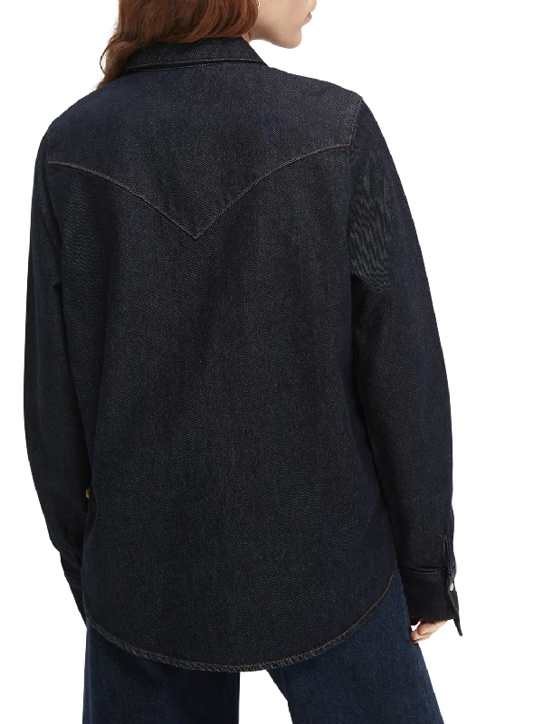 Elvis Shoestring Denim Shirt - Indigo